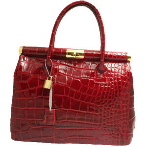 Sac &agrave; main cuir V&eacute;n&eacute;tie II - rouge