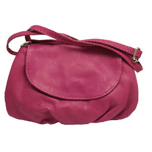 Sac port&eacute; &eacute;paule cuir Lombardie III violet